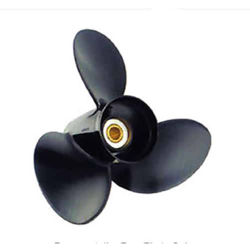 Amita 3 Blade Aluminum Rubber Hub from 20 to 30 Horsepower - 3" Gearcase - 10 Tooth Spline & Thru Hub Exhaust - 3211-099-XX - Solas